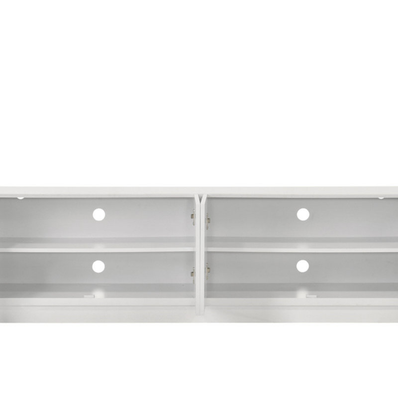 Palmer 70"W White 4-Door TV Stand