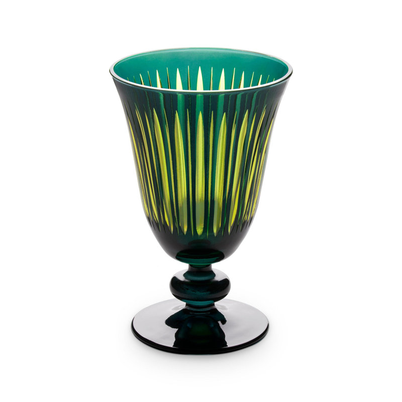 Prism Wine Glasses, Green