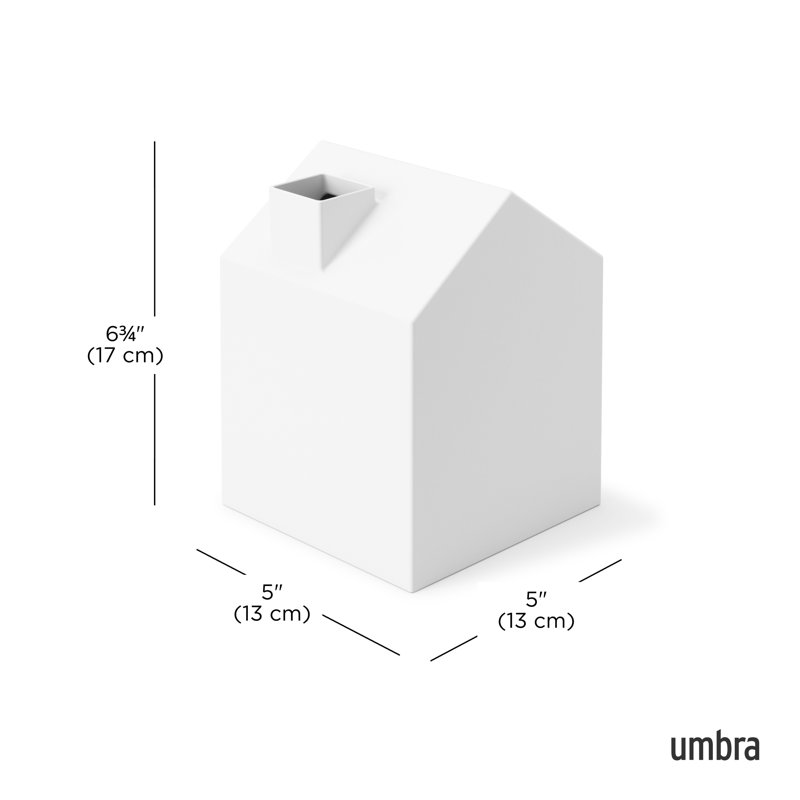 White House-Shaped Polypropylene Tissue Box Cover
