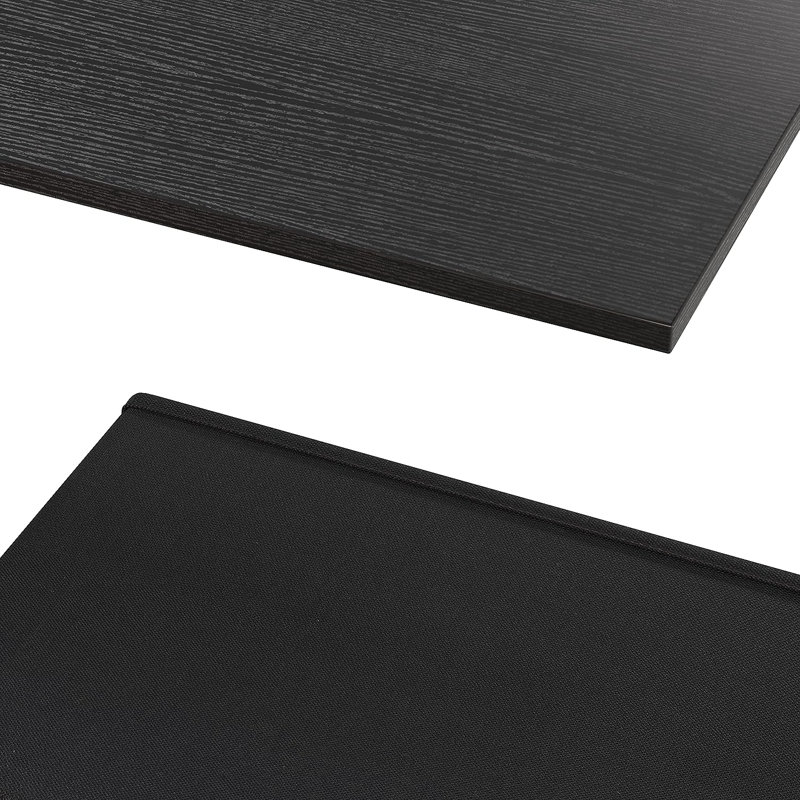 Commode 9 tiroirs Jazsmin, Noir foncé