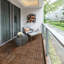 30cm L x 30cm W Interlocking Wood Deck Tile-1914721050