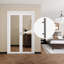 1 porte pivotante à miroir française avec quincaillerie (poignées incluses)-101197267