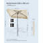 Burdzel Rectangular Market Parasol-24857058-24857059