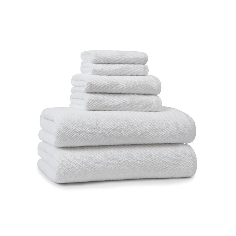 Turkish Cotton Plush Hand Towel, White