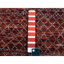 Ryver One-of-a-Kind Rectangle 9'9" X 14'0" New Age Area Rug in Red