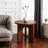 Retro Wanlut Solid Wood Round Coffee Table