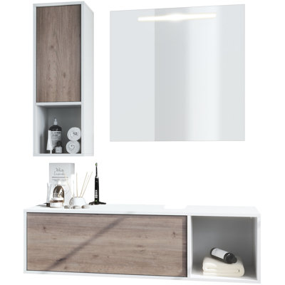 Jezelle Bathroom Storage Furniture Set