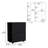Tully Bar Cart Two Pull-Down Door Cabinets And Two Open Shelves-470834380