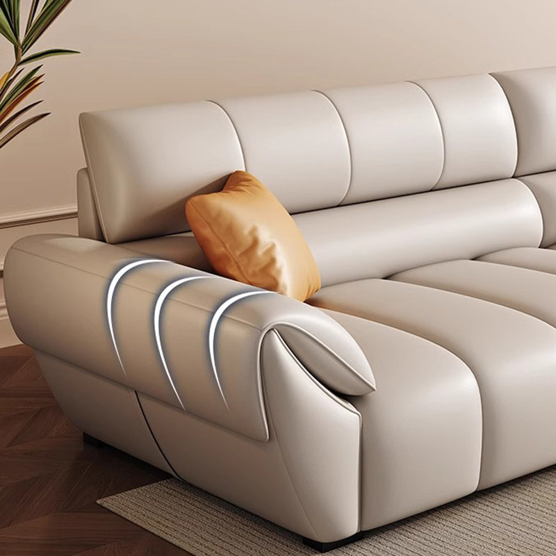 Modern minimalist leather sofa