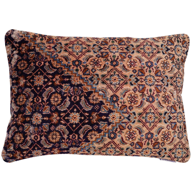 Housse de coussin rectangulaire 100% laine