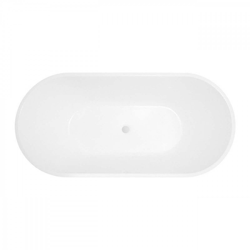 55'' x 30'' Soaking Acrylic Bathtub, White