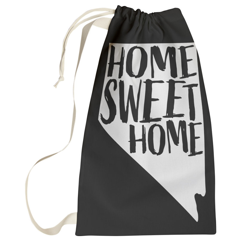Fabric Laundry Bag with Handles, Small (29" H x 18" W), Black