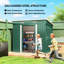Outsunny 7 x 4ft Outdoor Storage Shed with Foundation Kit-128853605
