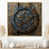 Toile avec cadre flottant or