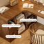 Bureaux en bois massif en L noyer clair-107556339-107556335