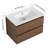 30" Wall-Mounted Bathroom Vanity With Ceramic Sink-123160880