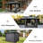 8' X 8' Hardtop Gazebo, Aluminum Metal Gazebo With Galvanized Steel Double Roof Canopy, Curtain And Netting, Permanent Gazebo Pavilion For Patio, Backyard, Deck, Lawn-118385081