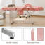 Salon Beauty Bed with a Stool, Massage chair with storage pocket, Adjustable 3-Section Massage Table-1220711630-1222473554