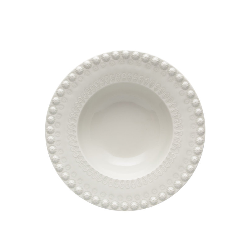 Fantasy Earthenware Salad Bowl, Sandy Gray