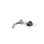 Acquaco Linki Io Wall Mount Two-Hole Single Handle Bathroom Lavatory Faucet with 5'' Spout Reach