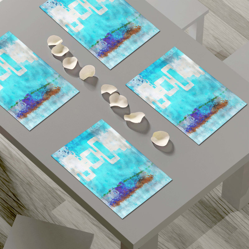 Napperon abstrait en polyester