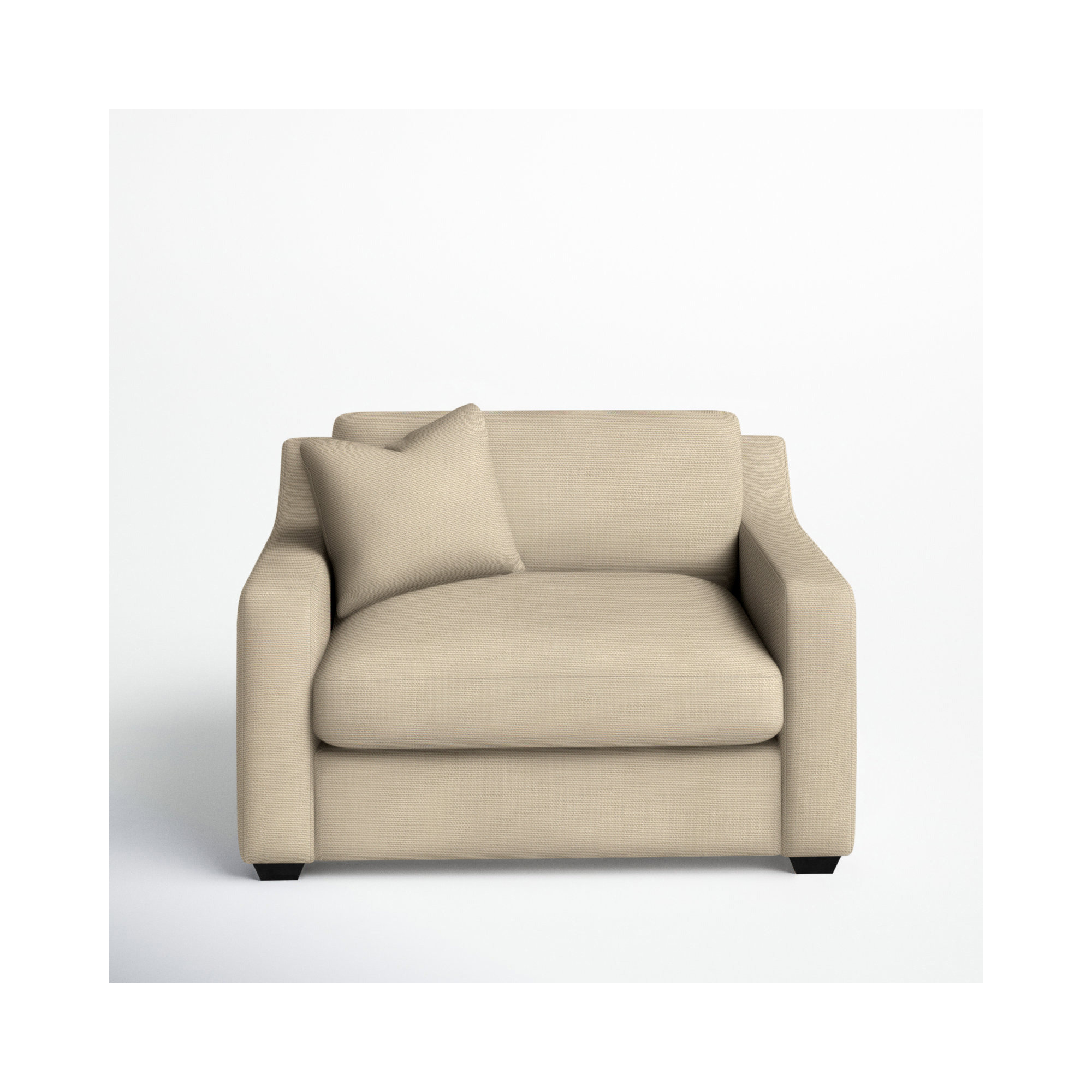 Rhodes Upholstered Chair And A Half, Bayou Stone Canvas
