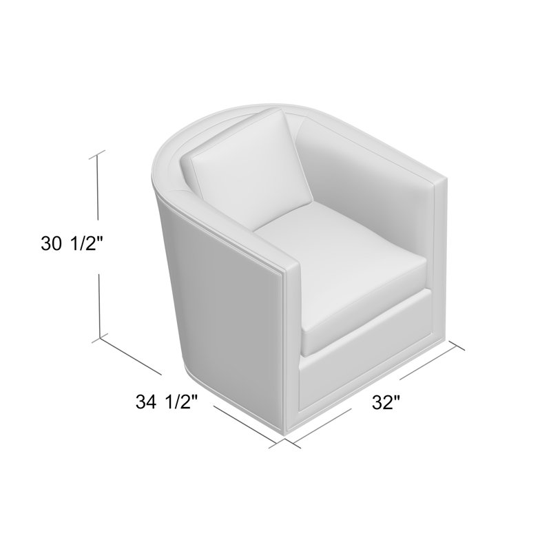 Brett Barrel Chair, 1007-55, Dune