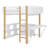  Full Loft Bed with Bookcase by FINEAK