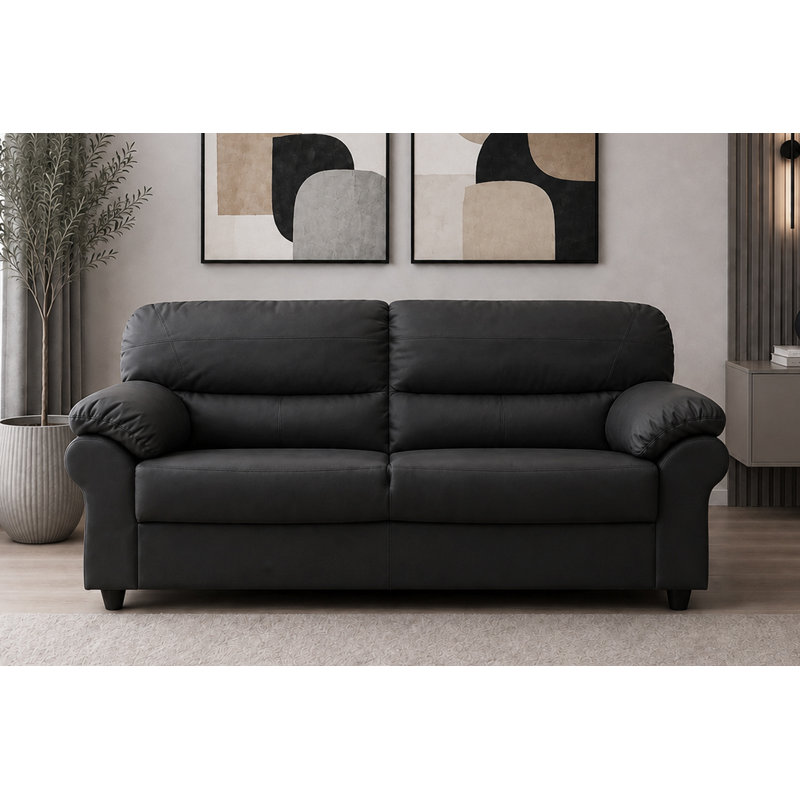 Jantzen 3 Seater Sofa Faux Leather