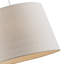Contemporary Light Linen Fabric Drum Lampshade With Cotton Inner By Happy Homewares
