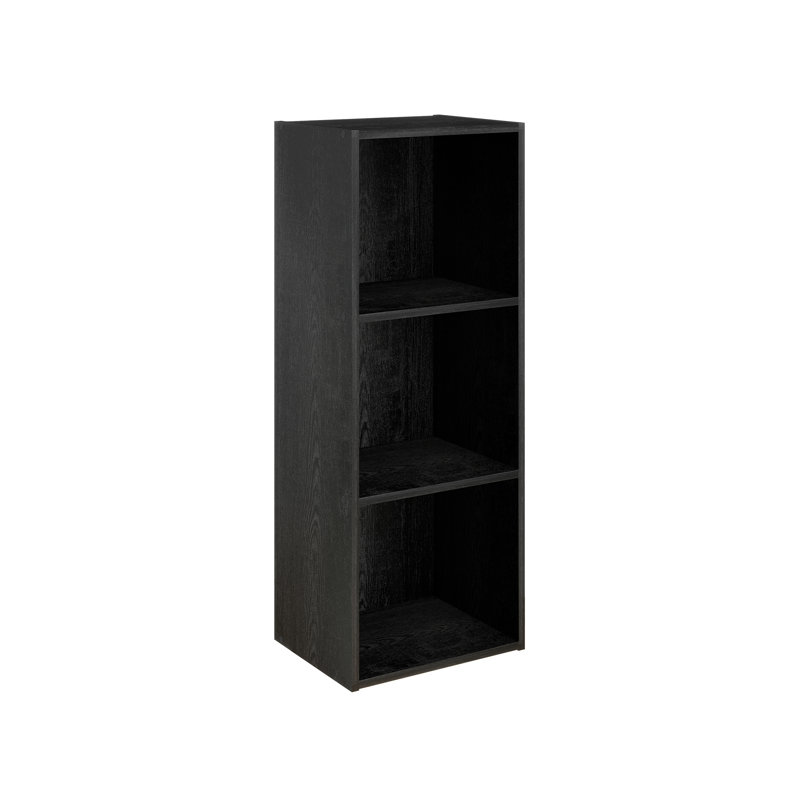  Bibliothèque réversible Luder, (3 tablettes) H 31,5 po x l 12 po x P 9,3 po, Noir, noir, noir, noir