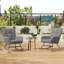 Chaise berçante moderne, chaise berçante texturée avec base en bois massif-911480758