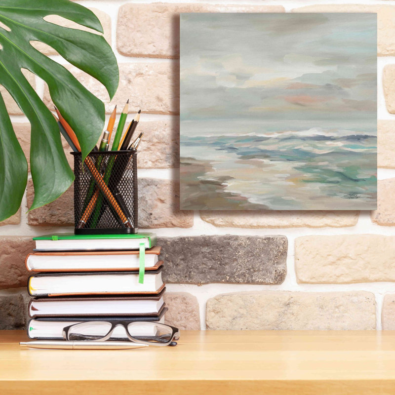 «Pastel Tide» par Silvia Vassileva, art mural sur toile, H 12 po x l 12 po x P 0,75 po