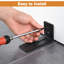 Aquaterior 8 in 1 Floor Guide Sliding Barn Door Bottom Wall Mount Stay Roller