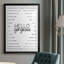 Hello Gorgeous - Art textuel avec cadre photo-1397069583-1397069684
