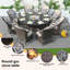 Natascha 8 - Person Wicker Patio Dining Set with Round Table , Cushions Included-70106015