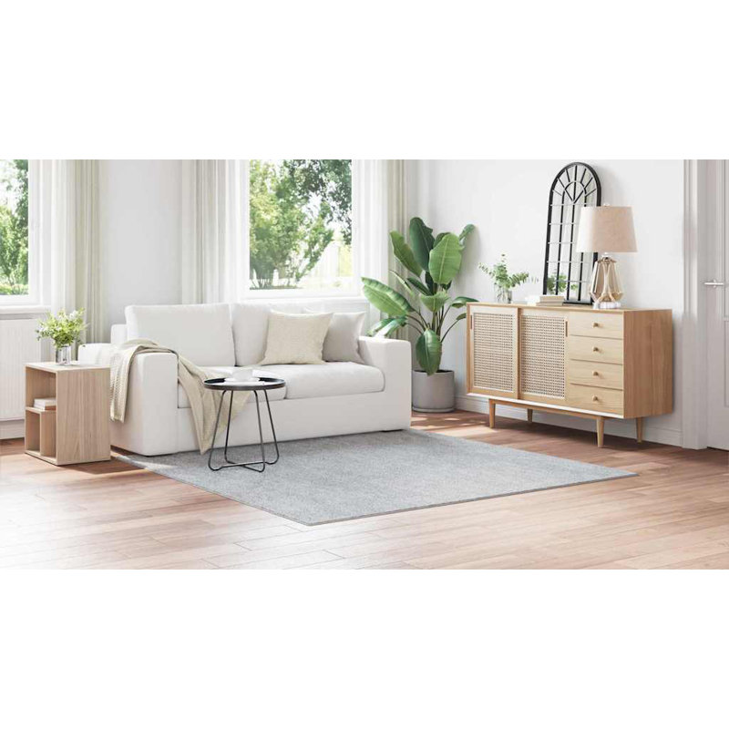 Square Solid Colour Machine Braided 200cm X 200cm Area Rug