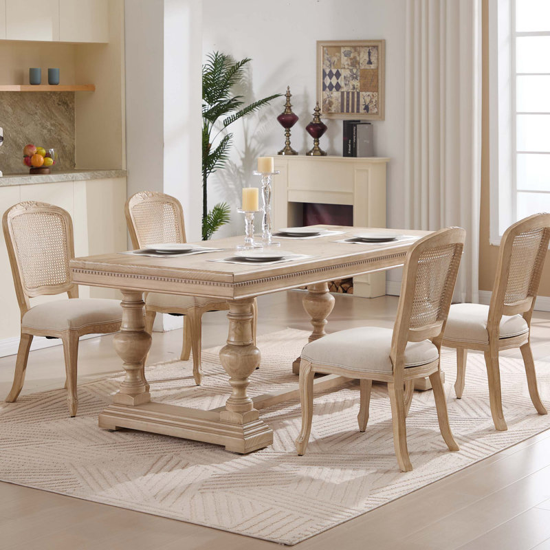 Ensemble de 2 chaises de salle à manger French Country