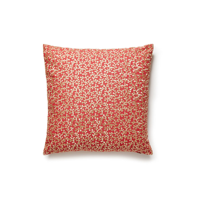 Dorset Coast Square Pillow Cover & Insert, Coral