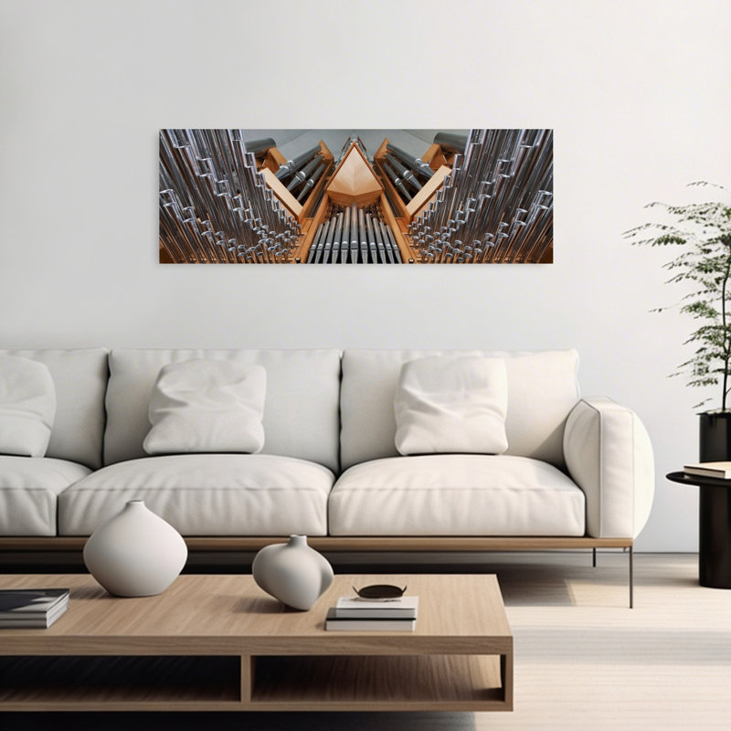 Intricate Pipe Organ by Bragi Ingibergsson - - Wrapped Canvas Panoramic Print, 121.92 cm H x 40.64 cm W