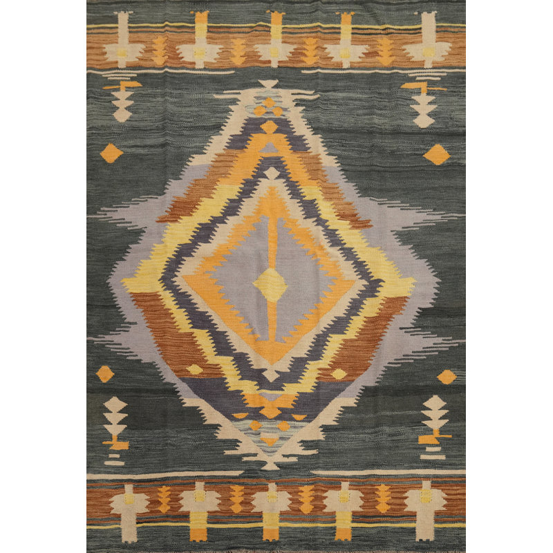 Tapis kilim en laine Southwestern
