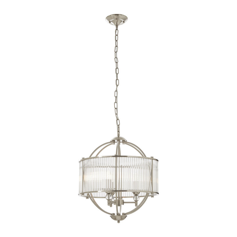 Coline 3 - Light Silver Sphere Pendant