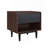 Duane 20" Fluted Nightstand In Black (1-Drawer)-1483971434
