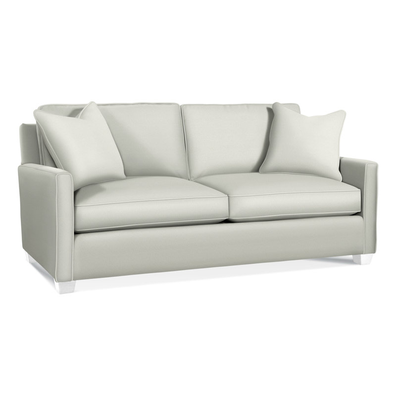 Nicklaus Upholstered 77'' Sofa, Blue Buffalo Check; 0120-61, Air Dream Mattress, Frost White