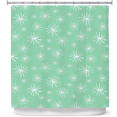 Rideau de douche simple pissenlits parsley