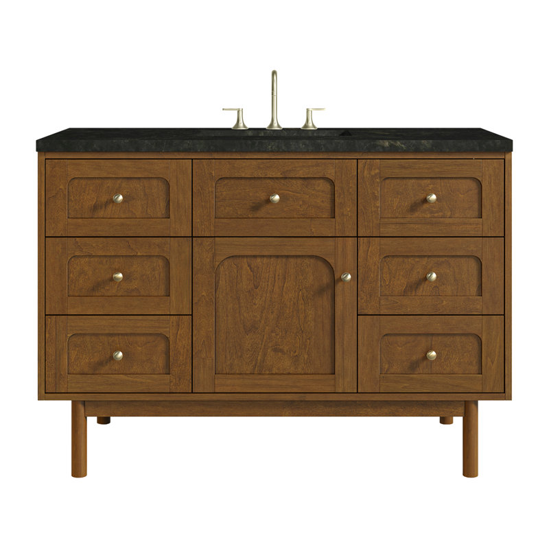 Laurent 48'' W Single Vanity, Honey Brown, Phantome Eclos, 8" Widespread