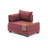 Modern 1-Seat Sofa, Claret Red, 39.4 x 31.5 x 29.5 inches | Solid Wood Frame & Melamine Coated Particle Board | 100% Polyester & Cotton Fabric, Easy Clean | Perfect for Hotel & Southwestern Décor-1319693163