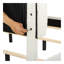 Grand lit plateforme tapissier blanc Boucle
