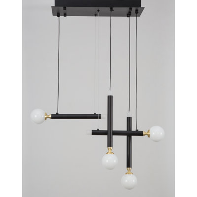 4 - Light Black LED Cluster Pendant