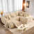 Fausse fourrure beige sélectionné